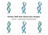 Abstract DNA Helix Clipart Bundle