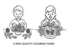 Pinecone and Evergreen Wreath Coloring Books