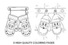 Santa Mittens Christmas Coloring Books