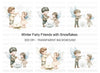 Winter Fairy Children Clipart Bundle