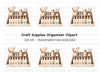Craft Room Organizer Clipart Bundle