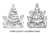 Kids Decorating Christmas Tree Coloring Books