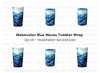 Blue Waves Glass Clipart Bundle