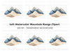 Abstract Mountain Clipart Bundle