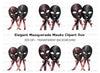 Elegant Masquerade Masks Clipart Bundle
