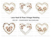 Lace Heart Rose Clipart Bundle