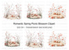 Cherry Blossom Picnic Clipart Bundle