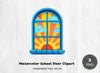 School Door Clipart Bundle