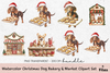 Christmas Dog Bakery & Market Clipart Bundle