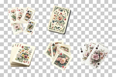 Floral Playing Cards Clipart Bundle - CraftNest - Digital Crafting and Art
