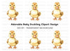 Adorable Baby Duckling Clipart Bundle