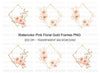 Geometric Floral Frames Clipart Bundle