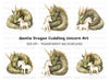 Dragon and Unicorn Clipart Bundle