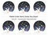 Celestial Bunny Constellation Clipart Bundle