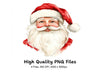 Jolly Santa Faces Clipart Bundle