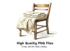 Cozy Chairs with Blankets Clipart Bundle