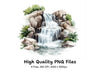 Rustic Waterfall Clipart Bundle
