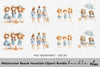 Beach Vacation Clipart Bundle