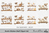 Rustic Kitchen Shelf Clipart Bundle