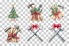 Festive Holiday Crafting Tools Clipart Bundle - CraftNest - Digital Crafting and Art