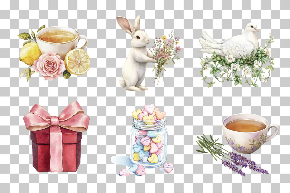 Whimsical Animals & Cozy Delights Clipart Bundle - CraftNest - Digital Crafting and Art