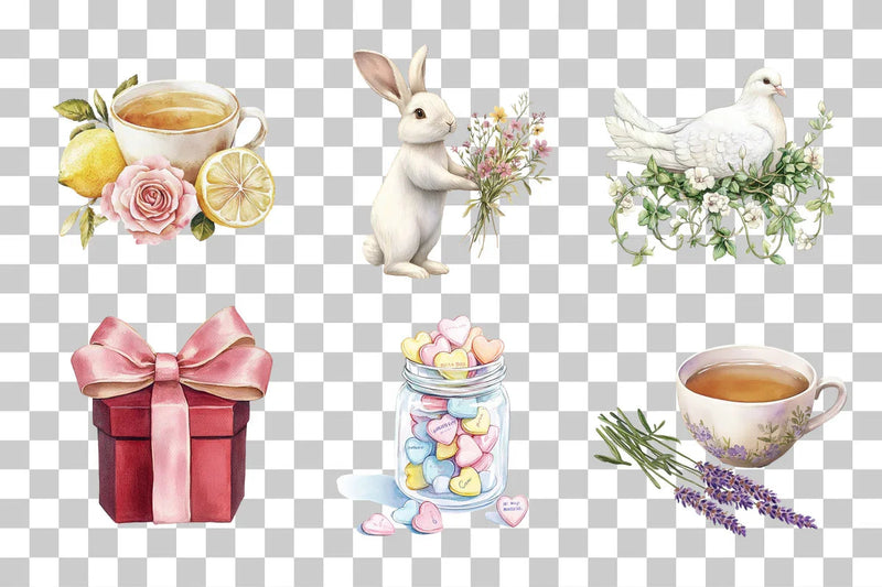 Whimsical Animals & Cozy Delights Clipart Bundle - CraftNest - Digital Crafting and Art