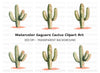 Saguaro Cactus Clipart Bundle
