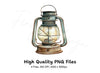 Rustic Kerosene Lanterns Clipart Bundle