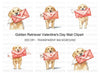 Golden Retrievers Love Letters Clipart Bundle