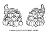 Thanksgiving Cornucopia Coloring Books