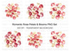 Elegant Rose Petals Clipart Bundle