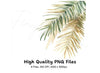 Tropical Palm Leaves Clipart Bundle