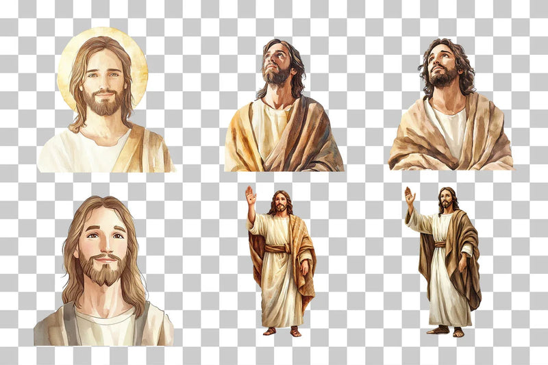 Jesus Religious Illustration Clipart Bundle - CraftNest - Digital Crafting and Art