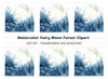 Moonlit Fairy Forest Clipart Bundle