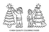 Firefighter Decorating Christmas Tree Coloring Books