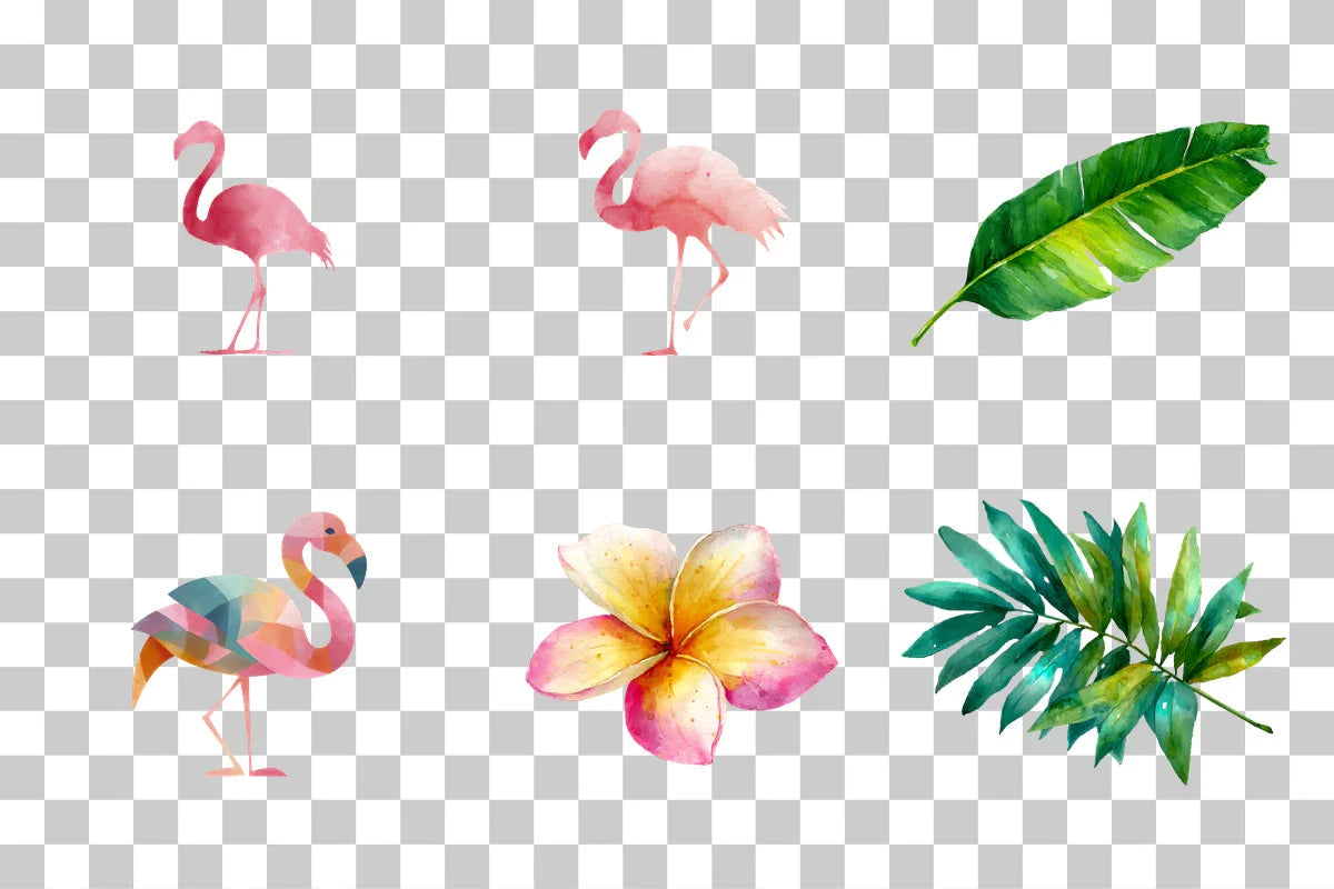 Flamingo Clipart Bundle - Etb197 - CraftNest - Digital Crafting and Art