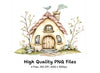 Enchanted Forest Homes Clipart Bundle