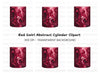 Deep Red Swirls Clipart Bundle