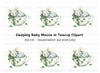 Sleeping Mouse in Teacup Clipart Bundle
