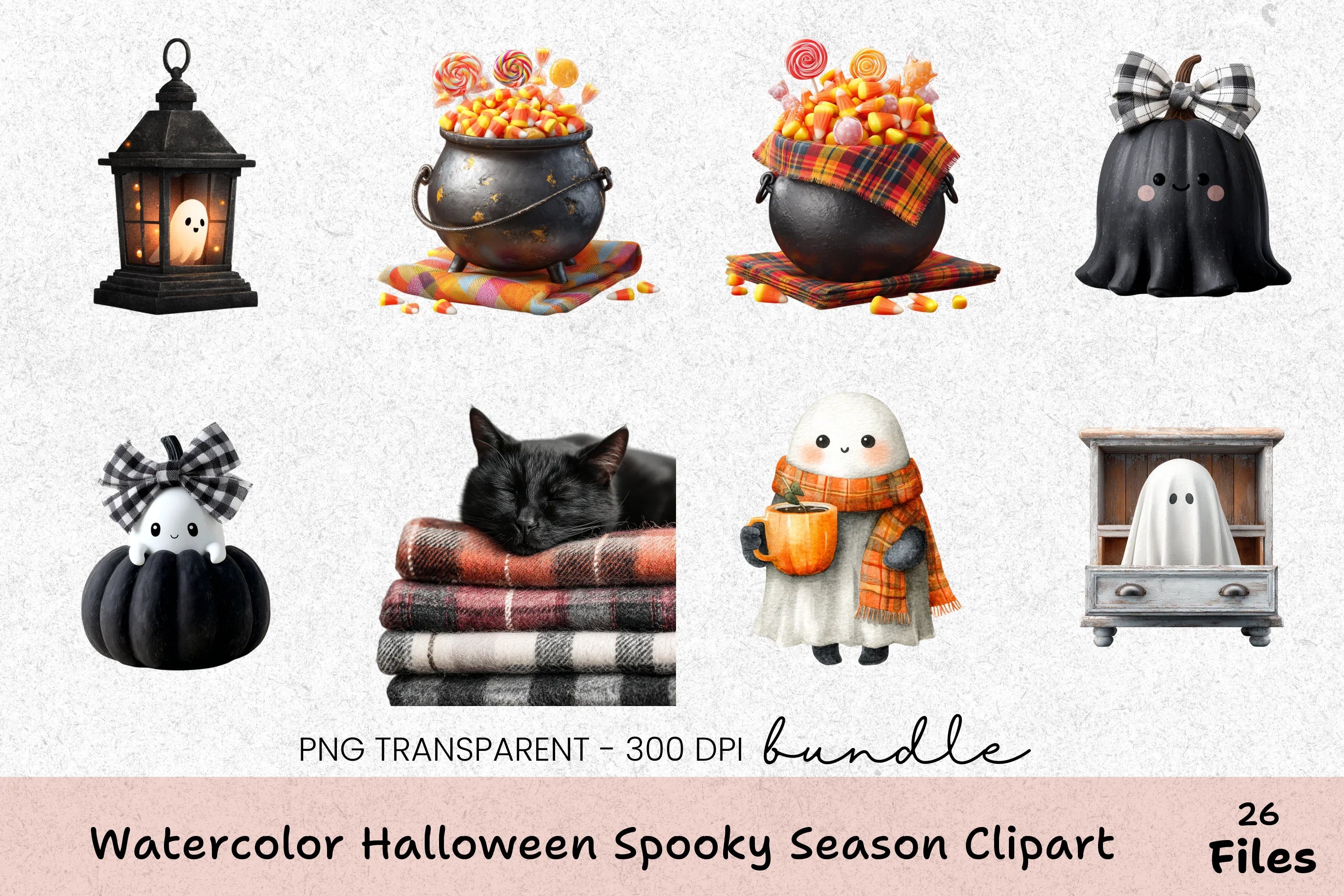 Halloween Spooky Season Clipart Bundle - CraftNest - Digital Crafting and Art