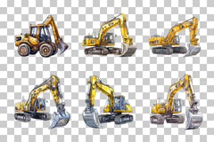 Excavator Construction Vehicle Clipart Bundle - CraftNest - Digital Crafting and Art