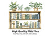 Bookshelf Clipart Bundle
