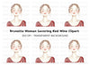 Serene Woman Clipart Bundle
