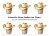 Straw Cowboy Hat Clipart Bundle