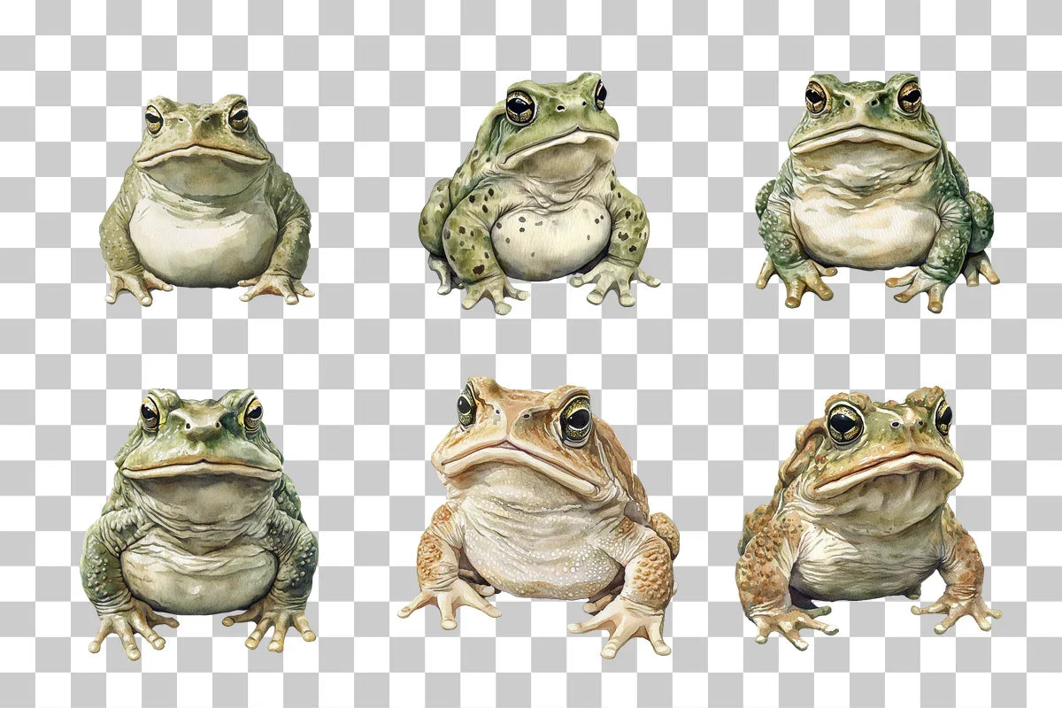 Grumpy Toad Character Clipart Bundle - CraftNest - Digital Crafting and Art