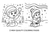 Winter Kids Fun Coloring Books