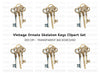 Elegant Antique Keys Clipart Bundle