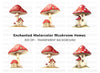 Fantasy Mushroom House Clipart Bundle