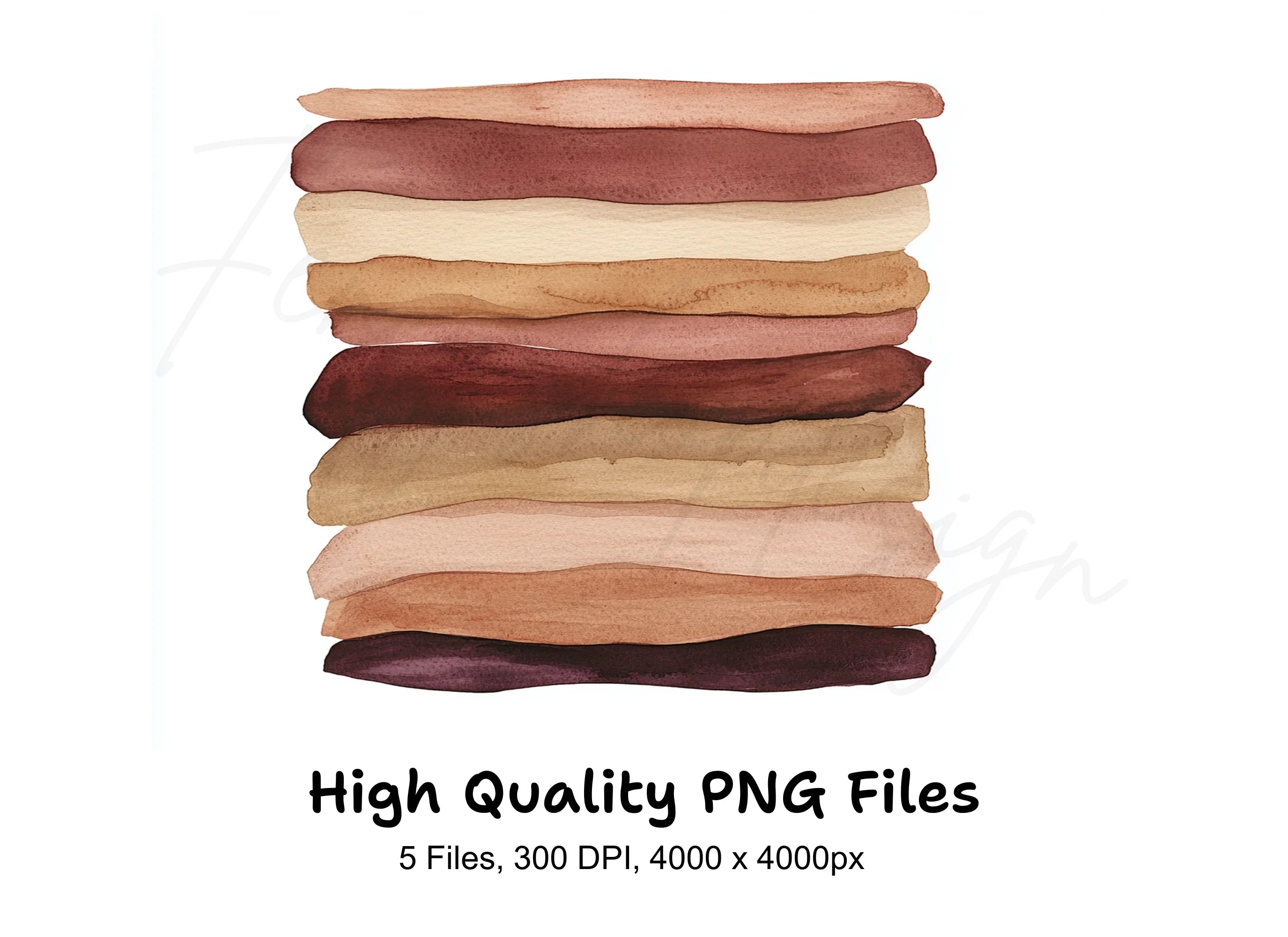 Skin Tone Swatches Clipart Bundle