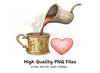 Hot Chocolate Love Clipart Bundle